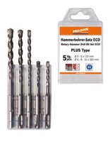 Projahn Hammerbohrer Satz Sds Plus Eco 5 Tlg Ø 5-10 Mm Beton Mauer Steinbohrer