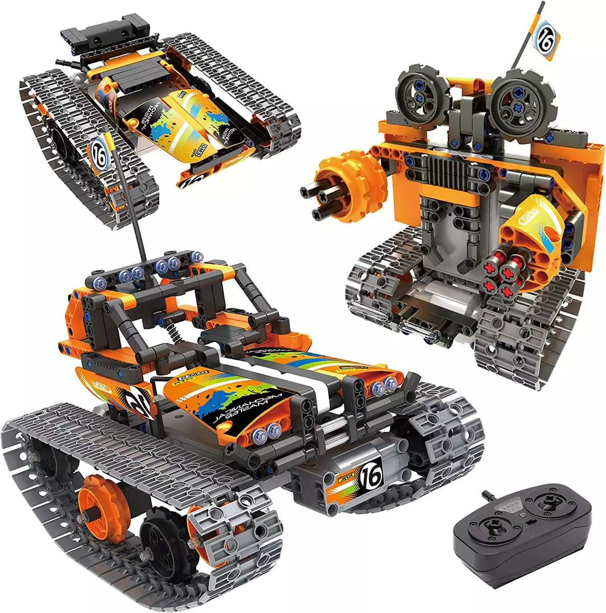 Remote Control Robot Building Kits for Kids 6-12- 3 in 1 STEM