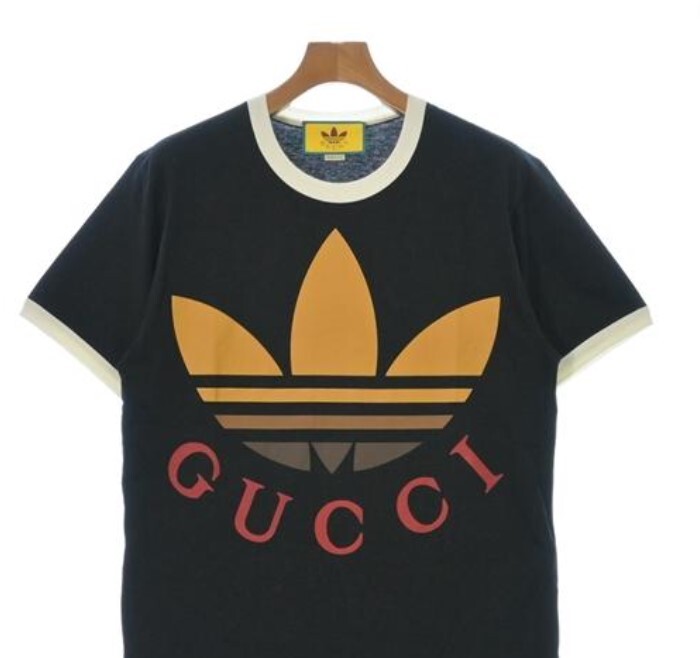 Gucci adidas Authentic T-shirt Tops Black Men's XS 100