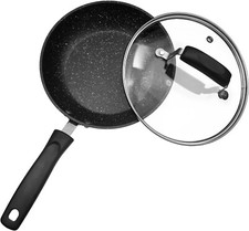 Non Stick Deep Frying Pan Chip Pan with Basket & Lid 24cm-32cm Multiple UK Sizes