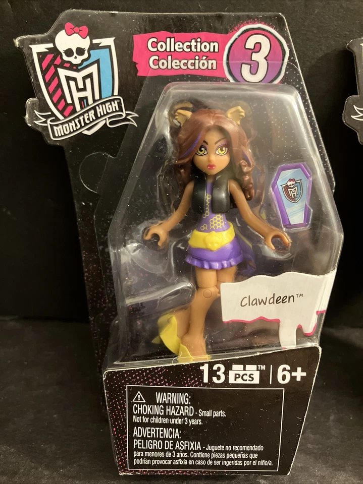 Monster High Mega Blocks Collection Series 3 Lot 2 mini figures Lorna & Clawdeen - Image 2 of 4
