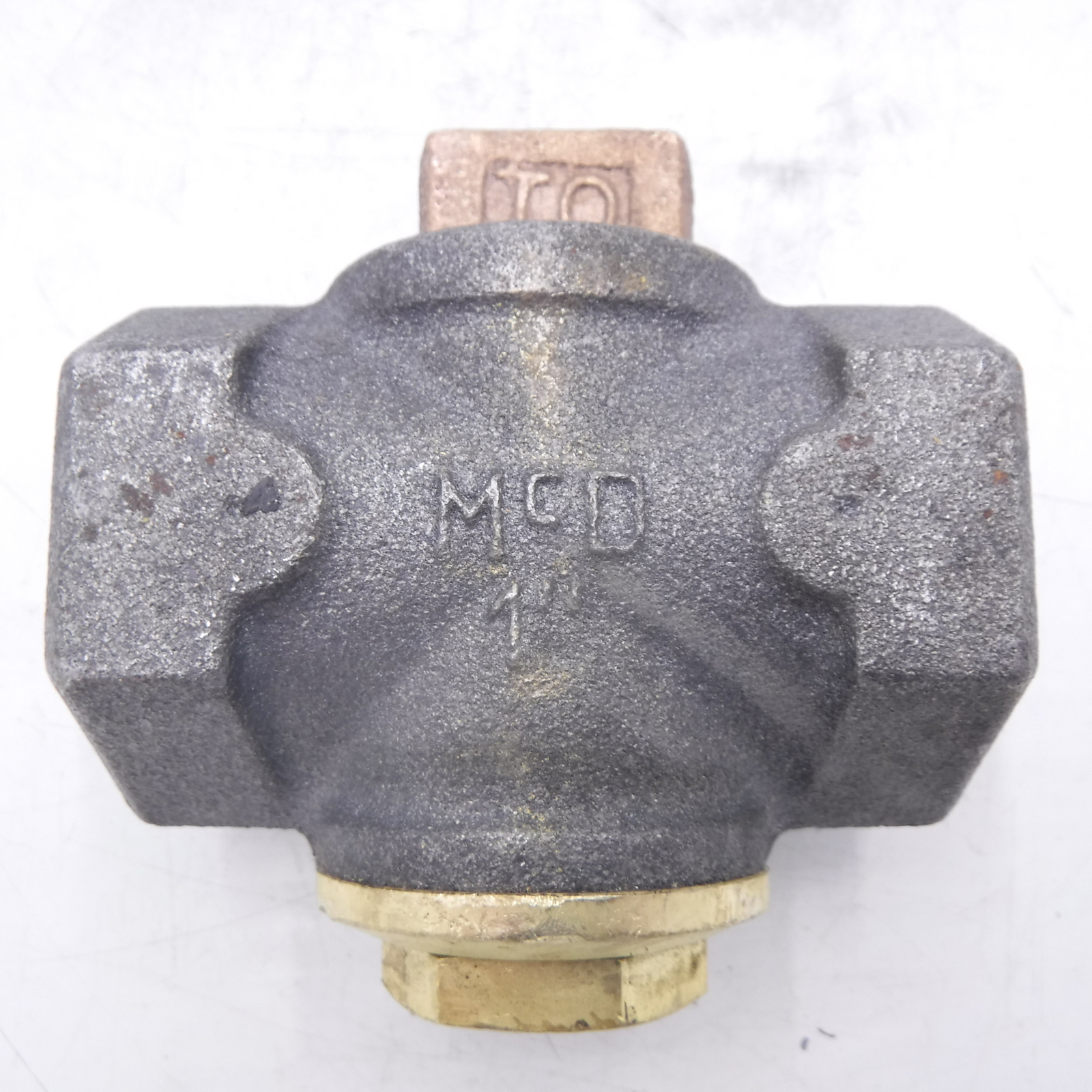 AY McDonald 1"FNPT Flat Head Tamperproof Gas Plug Valve 4812173 10685B