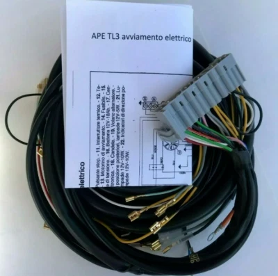 EUGENIO IMPIANTI ELETTRICI IMPIANTO ELETTRICO APE TL 3 AVVIAMENTO ELETTRICO MONOFARO 3 FILI STATORE