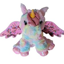 Barbie Kiss and Care Unicorn 10 Lights and Sounds Stuffed Animal Plush WORKS