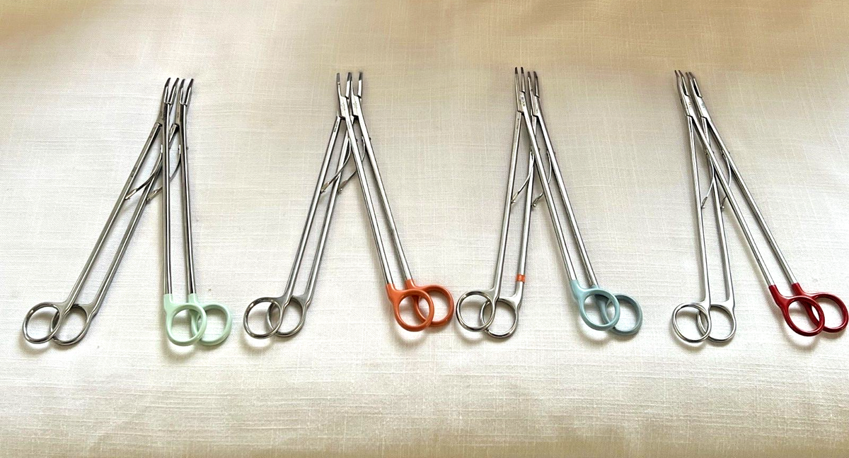 Set of 8 Weck 437111 Horizon Large Open Ligating Clip Appliers 11