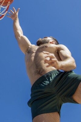 [D197] Male Model Showing Off Body To Viewer Fine Art Hunky Physique