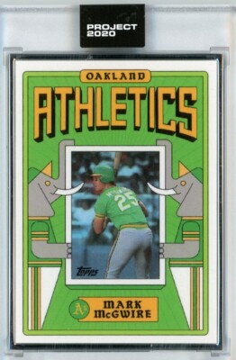 TOPPS PROJECT 2020 MARK MCGWIRE GROTESK ARTIST PROOF AP 2/20 Silver Frame #382