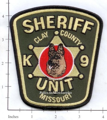 CLAY COUNTY SHERIFF MISSOURI MO PATCH POLICE