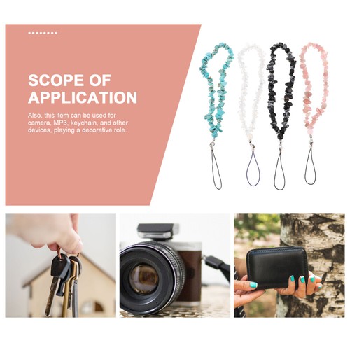 4 Pcs Mobile Phone Decoration Hanging Chain Beaded Lanyard Universal Miss Charm - 第 7/12 張圖片