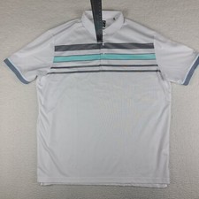 Callaway Polo Shirt Mens 2XL XXL White Opti Dri Performance Golf Short Sleeve 