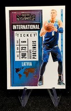 2020-21 Panini Contenders International Ticket Kristaps Porzingis #23 Mavericks