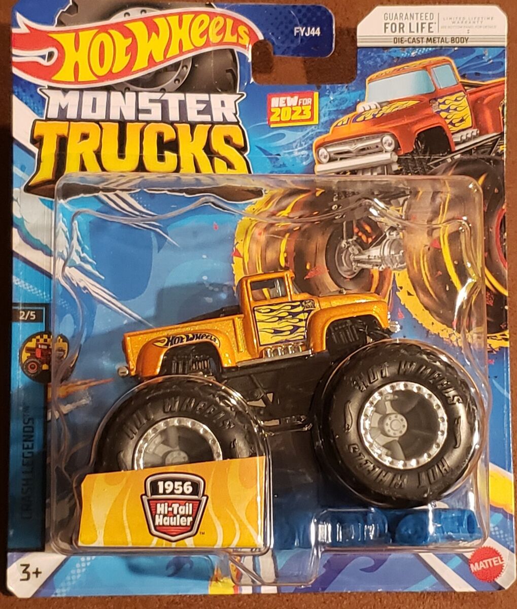 Hot Wheels Monster Trucks takes the old school approach with the new '56  HI-TAIL HAULER MONSTER TRUCK – ORANGE TRACK DIECAST