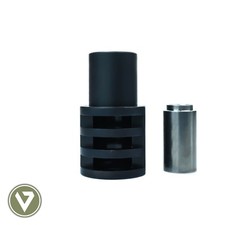 1911 .45 acp Mil-Spec muzzle brake BLACK PUNISHER compensator  FREE SPRING PLUG