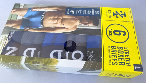 Izod Sport Herren 6" Boxershorts Wicking Suppor Pouch SORTIERT 6er Pack M / L - Bild 12 von 13