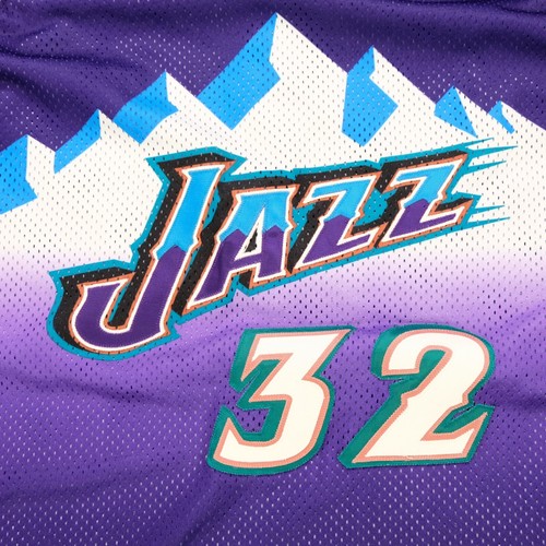Rare VTG CHAMPION Karl Malone Utah Jazz 2000-01 Authentic Pro Cut Jersey 90s 52 - Picture 4 of 10