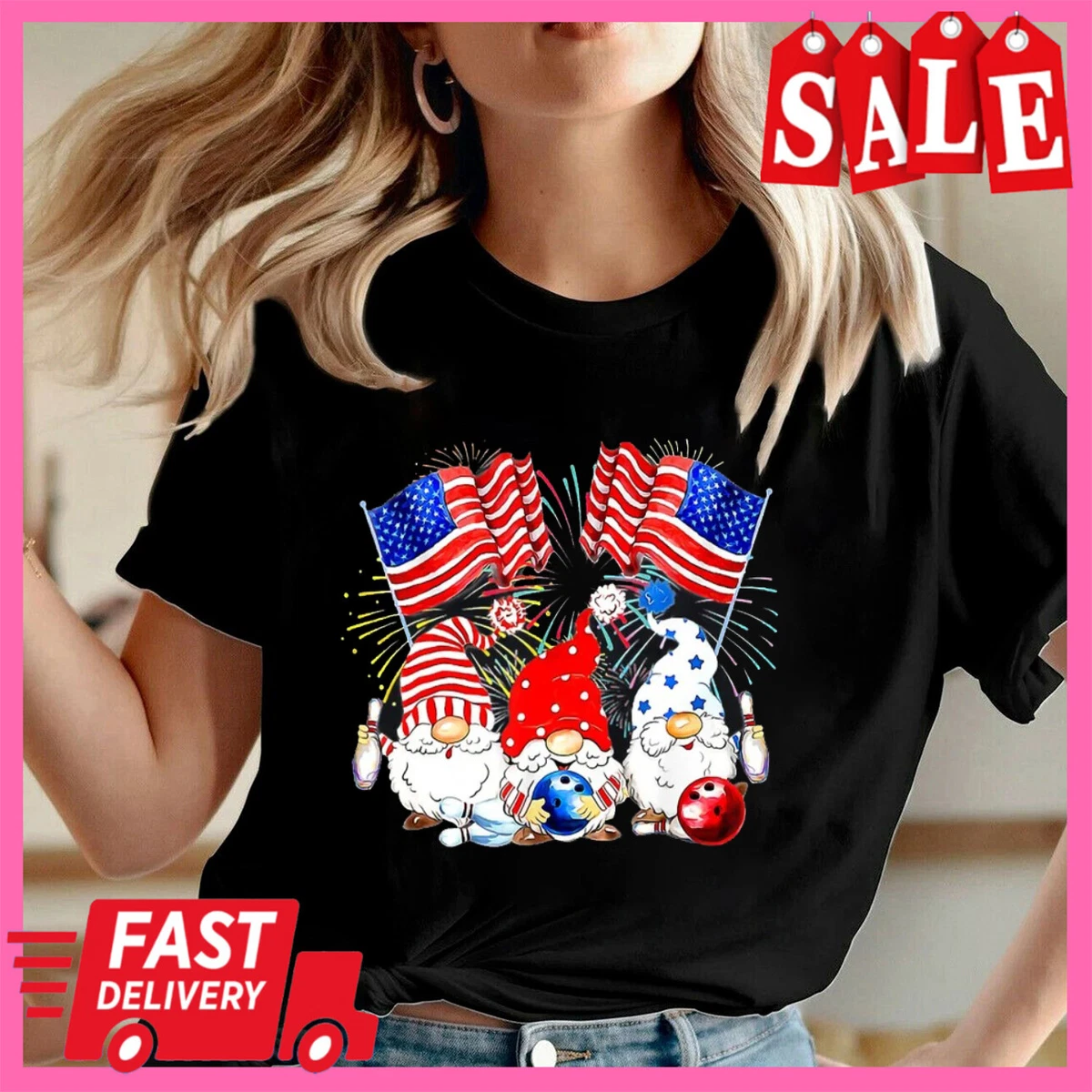 Happy 4th Of July T Shirt Gnome Fourth of July Shirts America Patriotic Indep