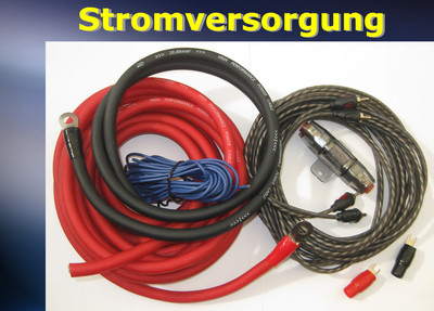 { Kabelset 20mm² Montagesatz Kabelkit für Endstufen NEU