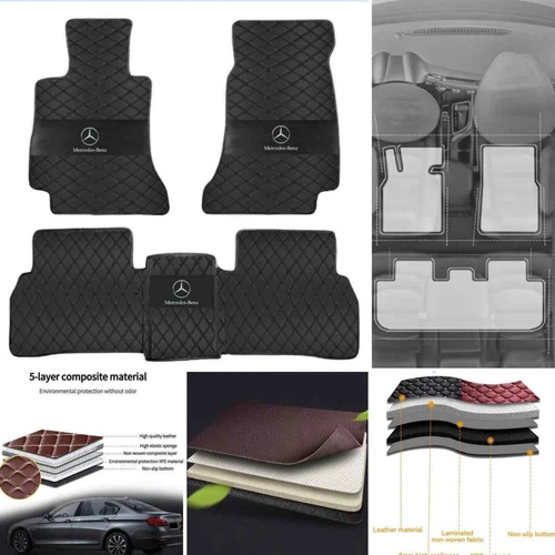 For Mercedes-Benz 1995-2025 All Models Custom Car Floor Mats Carpets Waterproof - Bild 13 von 42