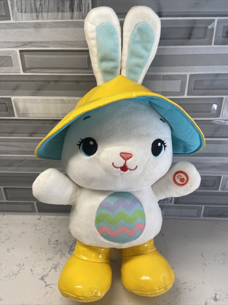 Hallmark Bunny Rabbit Yellow Rain Hat and Boots Sings Dances