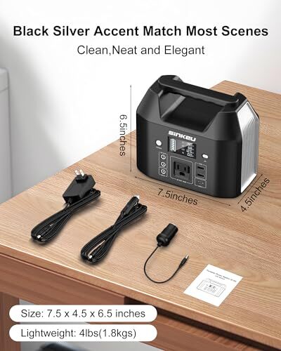 SinKeu E150 Centrale Elettrica Portatile 150W 122,8 Watt Ore Batteria LiFePO4 - Foto 2 di 7