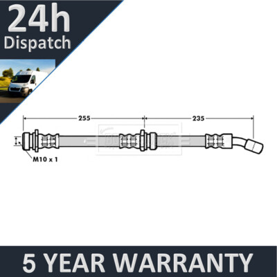 Fits Hyundai Coupe Lantra 1.6 1.8 1.9 D 2.0 Purevue Rear Right Brake Hose