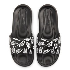 Nike Victori One Printed Slide - UK 6 - BLACK & WHITE
