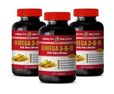  omega essential acids - OMEGA 3-6-9 Fish Oil - reduce liver fat 3 Bottles