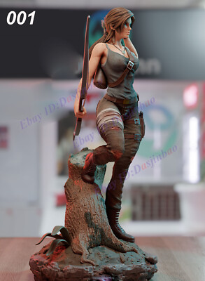 Lara Croft Figure 3D Print Model Kit Unpainted Unassembled 2