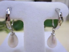 NEW - Freshwater Pearl Earrings & .925 Silver 
