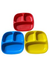 RePlay Kid Friendly Divided Stackable Eco-Friendly Recycled Toddler Plates