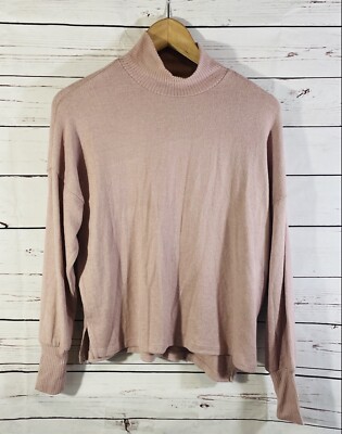 blush turtleneck sweater