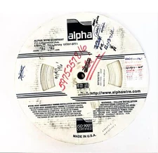 ALPHA WIRE FIT 221 1" WHITE HEAT SHRINK TUBING 135+' LENGTH 5975257816 NOS