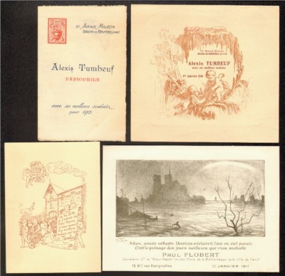 Set of 8 Members ''The Old Paper'' Greeting Cards. 1909-1914