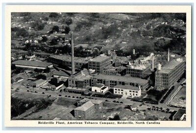american tobacco reidsville nc c1940 Plant Company North Carolina Vintage Postcard REIDSVILLE NC AMERICAN TOBACCO CO.