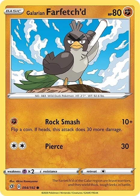 Galarian Farfetch'd 094/192 Swsh02: Rebel Clash