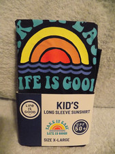 Life Is Good Kid's Long Sleeve Sunshirt Size Extra Large UPF 50 New