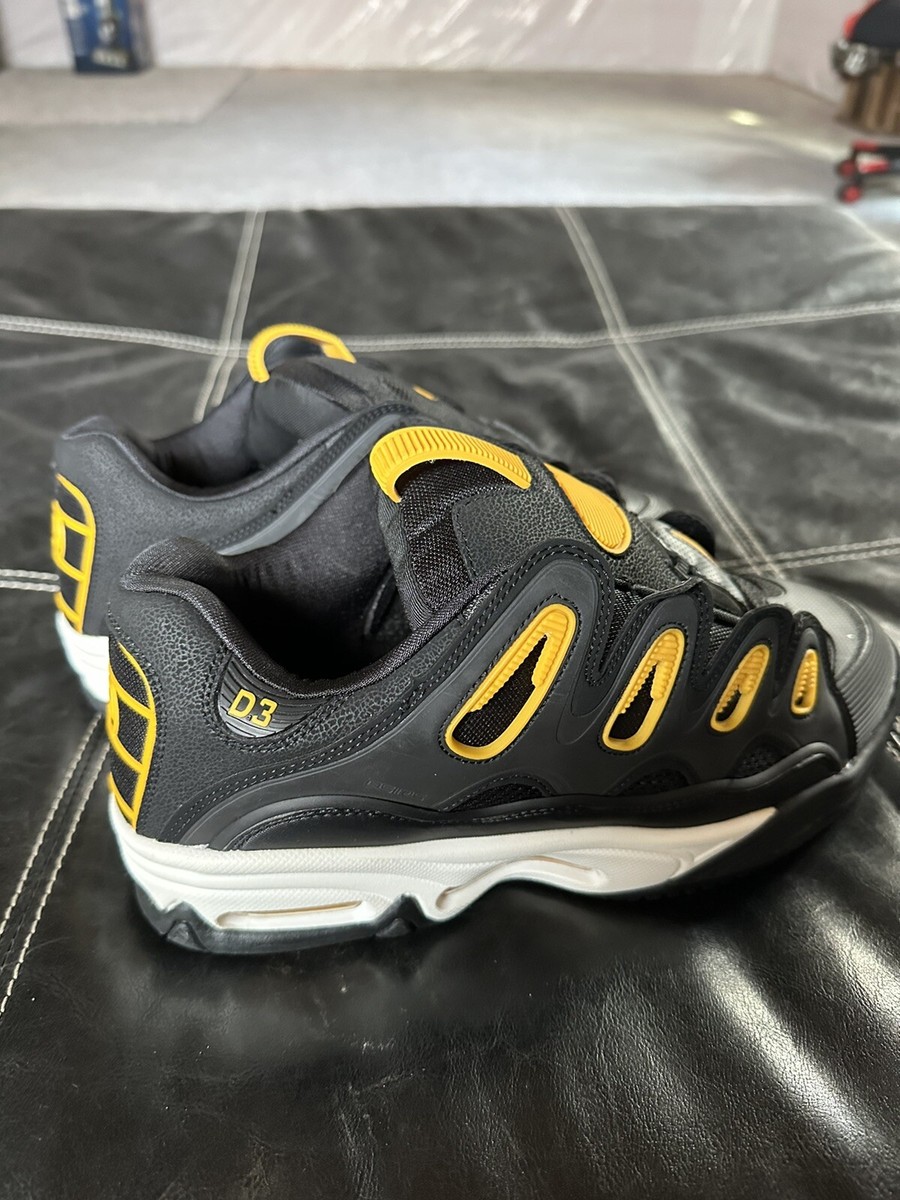 Osiris D3 2001 Shoes Black, Yellow, White Size: 12 Men New No Box