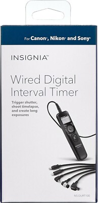 NEW Insignia NS-DURT100 Universal Wired Digital Interval Timer Shutter Trigger