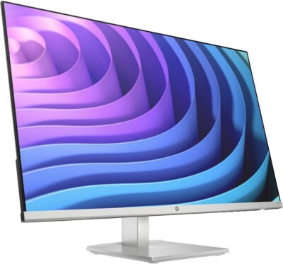 New HP 27'' IPS LED FHD FreeSync Monitor Adjustable Height (HDMI, VGA) Silver Blk