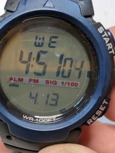 Multi Function Sports Watch, Quartz Chrono, Stainless Steel Back With Resin Case - Picture 8 of 10