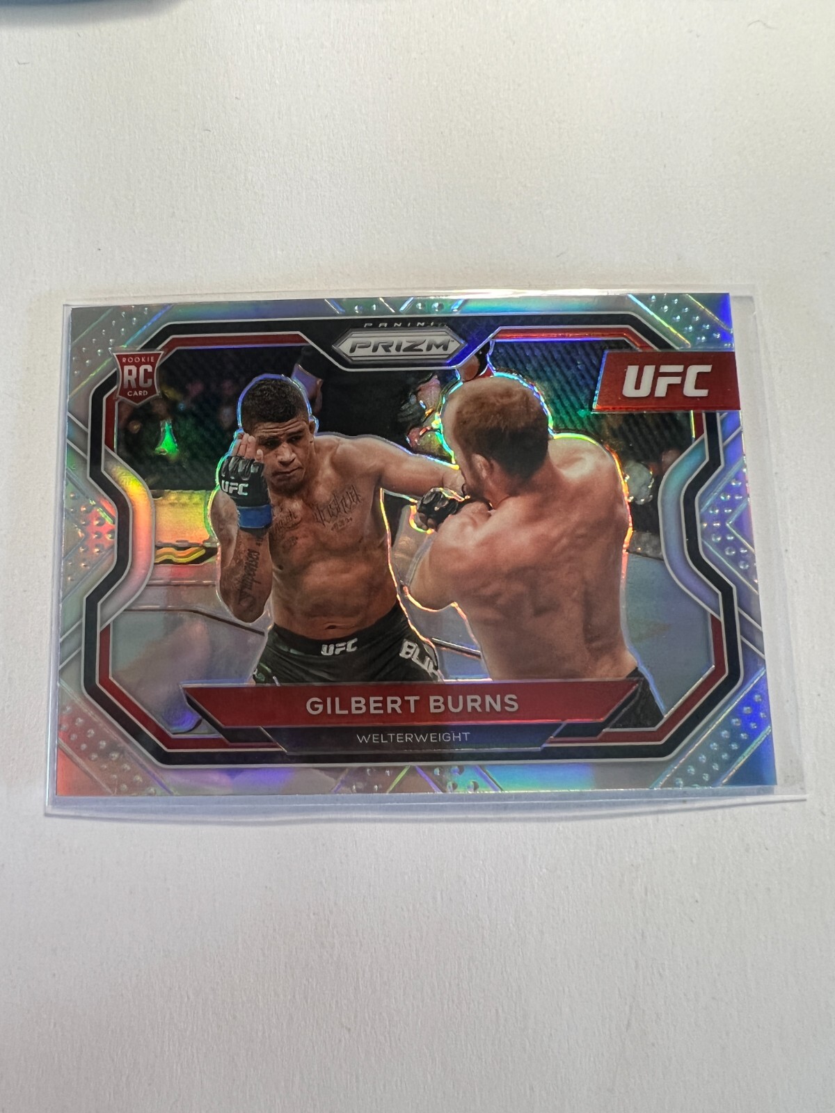 K4,700 - 2021 Panini Prizm UFC Prizms Silver #178 Gilbert Burns