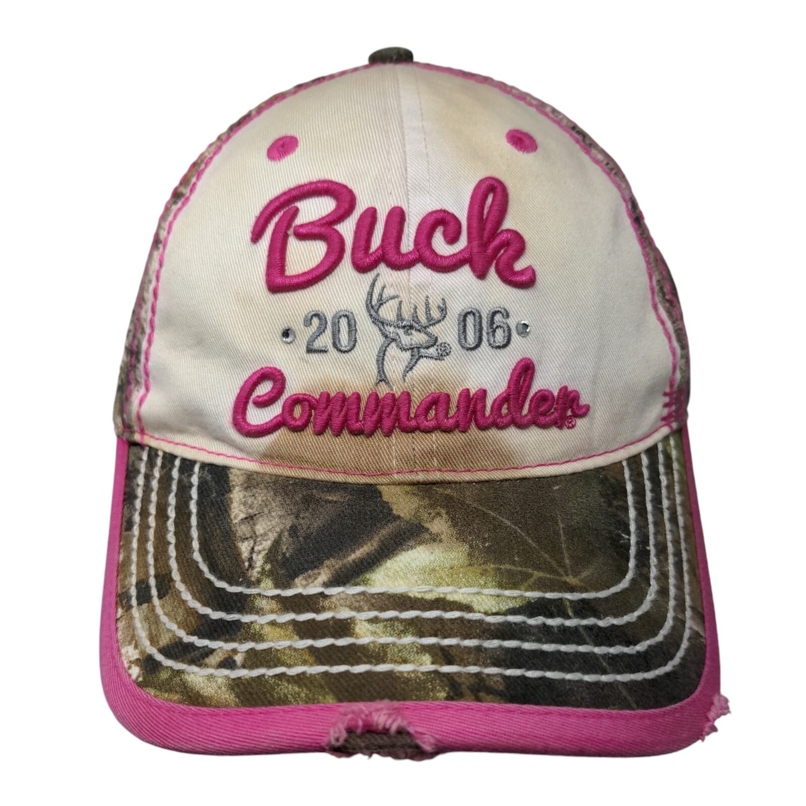 Buck Commander 2006 Strapback Hat Camouflage OSFM… - image 1