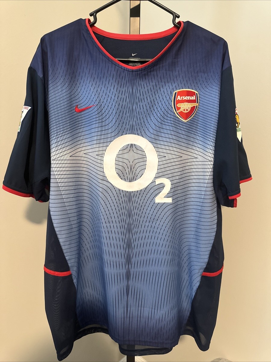 NIKE　2002〜03 アーセナル　アンリ　ARSENAL　HENRY 2nd maglia henry Arsenal vintage Nike 2002 2003 Invicibles O2 XL