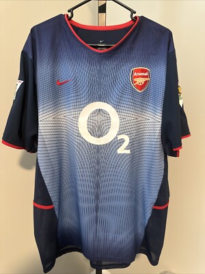 NIKE　2002〜03 アーセナル　アンリ　ARSENAL　HENRY 2nd maglia henry Arsenal vintage Nike 2002 2003 Invicibles O2 XL
