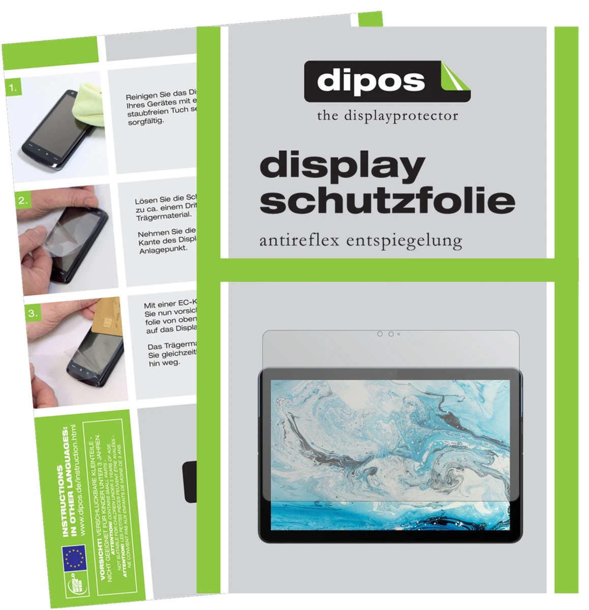 BROTECT Antireflecterende Glas Screen Protector Mat voor Lenovo Yoga Tab 11.1 2025 - Schermbeschermer [Beschermglas-Folie niet Gehard Glas