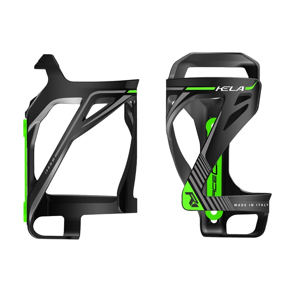 RACE ONE Portaborraccia KELA Inserimento Laterale Nero/Verde