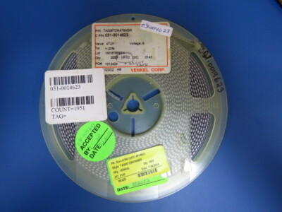 VENKEL  TA006TCM476MBR Qty of 100 per Lot Tantalum Chip Capacitor,6.3V,TCM,47uF,