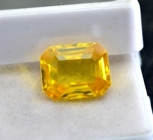 Certified Natural Untreated Yellow Sapphire VS Clarity Madagascar 7.85 ct Y474 - Picture 3 of 5