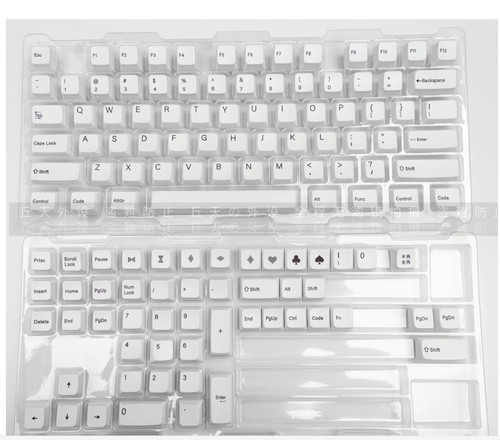 MDA Profile Minimalist BOW White PBT Dye Sublimation Keycap Set - Picture 5 of 8