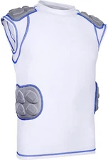 Exxact Sports Youth Padded Football Compression Shirt, Football Rib Protector